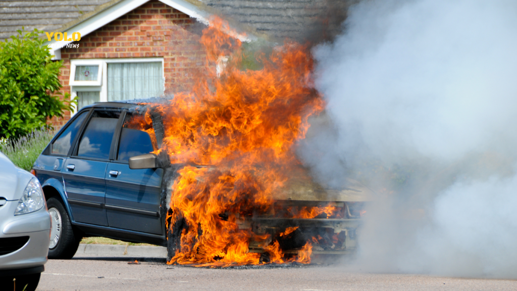 รถยนต์ไฟไหม้